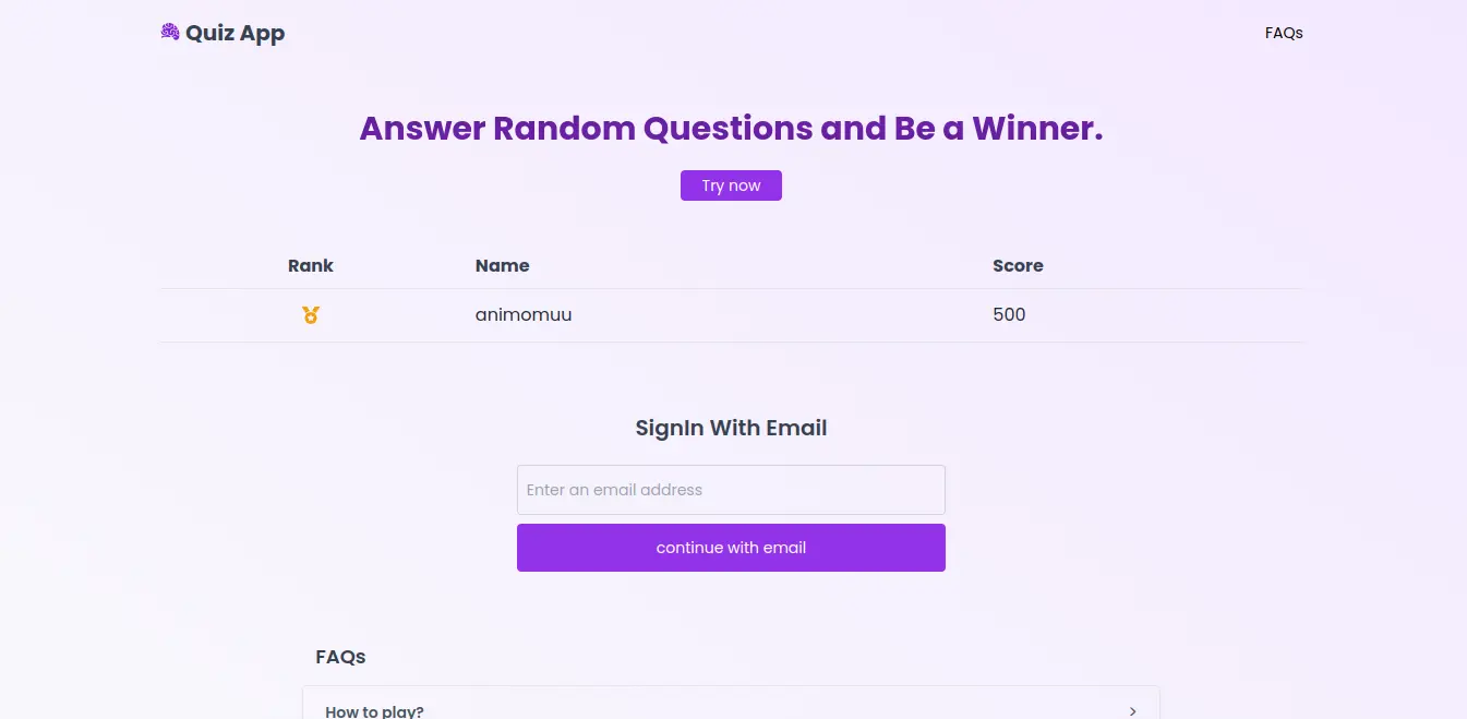 Quiz App